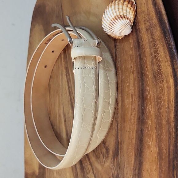 Berge Accessories - Berge Snakeskin Leather Belt Made in Italy